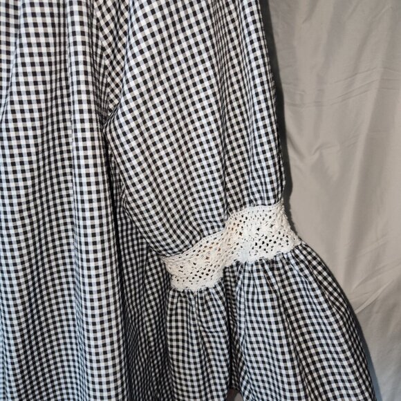 Women's 3X Boho, Hippie, Lacy, Large Bell Sleeves, Embordered Top cotton - Picture 10 of 16